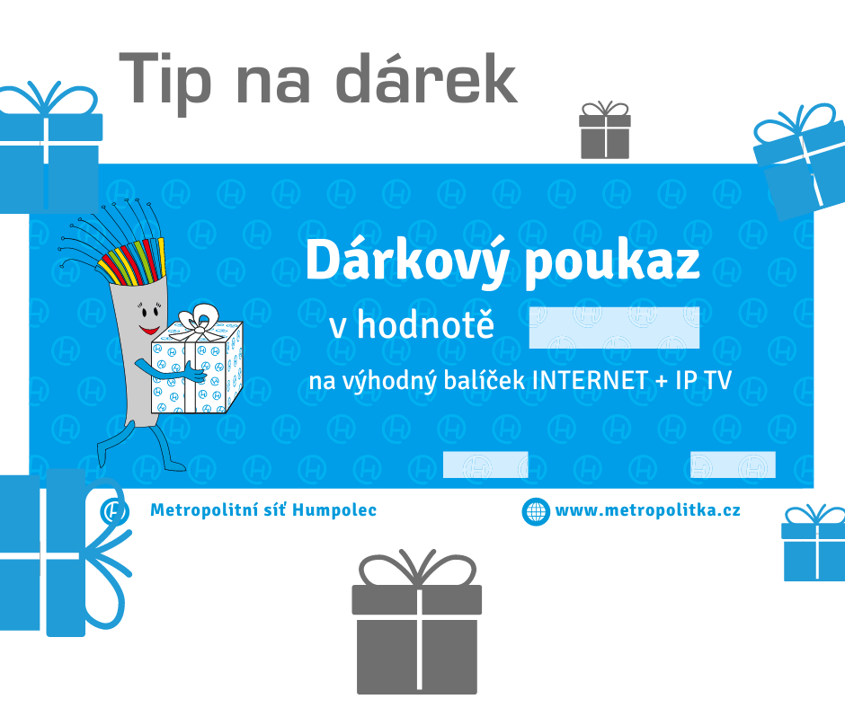 Poukaz ineternet + IPTV